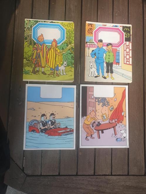 4 cahiers lignés Tintin (Vente à la pièce ou en lot)., Verzamelen, Stripfiguren, Zo goed als nieuw, Gebruiksvoorwerp, Kuifje, Ophalen of Verzenden