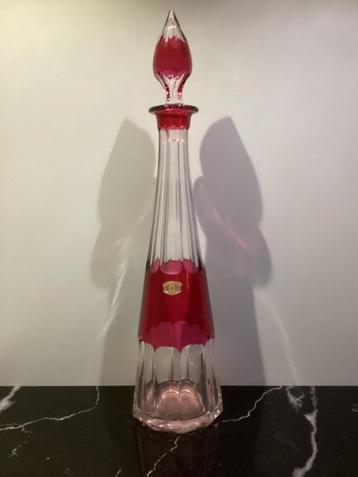 Karaf Val Saint Lambert dubbelgelaagd kristal. VSL043/Da.  beschikbaar voor biedingen