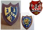 3 Britse College schilden o.a. koper, Ophalen of Verzenden