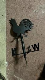 Mooie zwarte windhaan, haan voor op het dak, draait ook, Tuin en Terras, Ophalen of Verzenden, Gebruikt