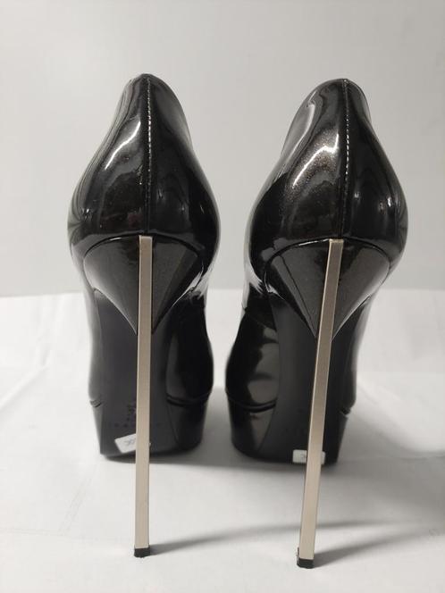 310C* Casadei Blade - sexy zwarte leren schoenen (37), Kleding | Dames, Schoenen, Zo goed als nieuw, Schoenen met hoge hakken