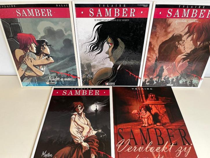 Samber - deel 1 t/m 5 - 1e druk - 1986/2003, Boeken, Stripverhalen, Meerdere stripboeken, Verzenden