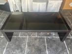 Koffietafel - salontafel Ikea met glazen blad, Ophalen, Overige materialen, Gebruikt, 100 tot 150 cm