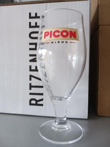 Picon Bière VIKING glas 50 cl - Dubbele opdruk.