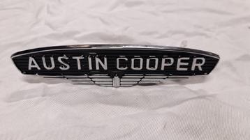 badge / embleem motorkap "austin cooper" mk1, CLASSIC MINI beschikbaar voor biedingen