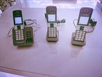 Téléphone Panasonic trio avec répondeur, Télécoms, Téléphones fixes | Combinés & sans fil, Comme neuf, Enlèvement, 3 combinés