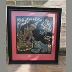 Peinture sur soie thaïlandaise vintage, Enlèvement ou Envoi