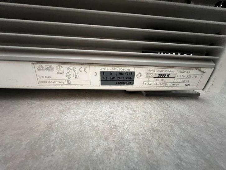 Elektrische radiatoren met accumulatie, Doe-het-zelf en Bouw, Verwarming en Radiatoren, Gebruikt, Radiator, 800 watt of meer, 80 cm of meer