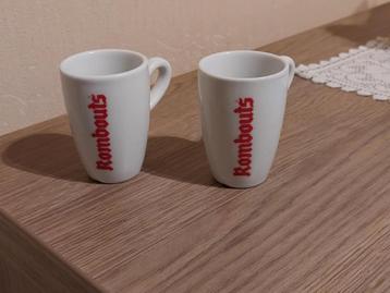 2 Koffietasjes / Rombouts beschikbaar voor biedingen