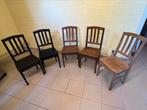Chaise type chaise de Herve, Brun, Bois, Cinq, Six Chaises ou plus, Utilisé