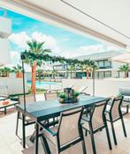Luxe gelijkvloers vakantieappartement tehuur op 400m van zee, Vakantie, 2 slaapkamers, Appartement, Costa's overige, Aan zee