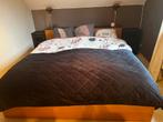 Bed met elektrische boxspring, Ophalen, Verstelbaar, Beige, Tweepersoons