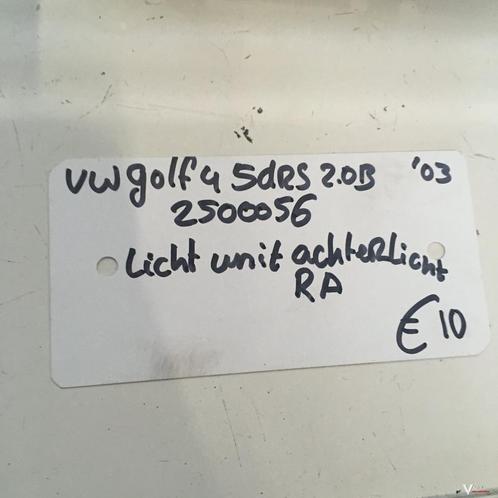 Vw Golf 4 2003  5drs 2.0 B Wagennr 2500056  Fiittinghouder A, Auto-onderdelen, Verlichting, Gebruikt, Ophalen of Verzenden