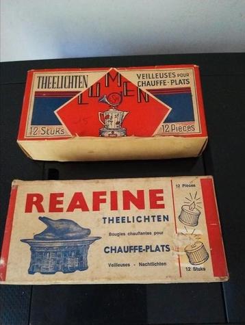 Vintage theelichten Reafine en Lumen beschikbaar voor biedingen