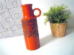 Vase en lave grasse vintage orange, Enlèvement ou Envoi
