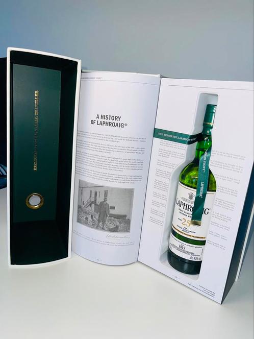 Laphroaig 25 years - The Bessie Williamson Story - whisky, Verzamelen, Wijnen, Nieuw, Ophalen of Verzenden