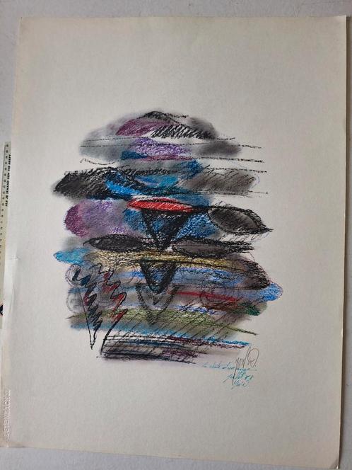 KOOPJE 5 grote originele werken Yves-William Delzenne 1978, Antiek en Kunst, Kunst | Schilderijen | Abstract, Ophalen of Verzenden