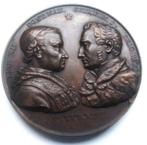 penning brons 1827 De Hondt concordaat LeoXII en Willem 1, Ophalen of Verzenden, Brons