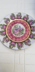 Assiette décorative avec scène Renaissance, style Fragonard, Ophalen of Verzenden