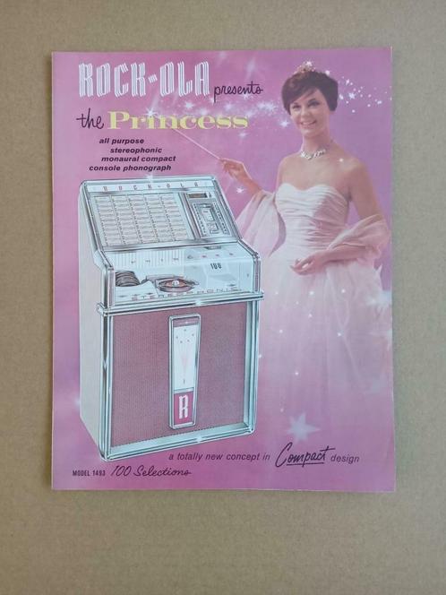 Folder (Rock-Ola 1493 Princess) 1961 jukebox, Verzamelen, Automaten | Jukeboxen, Ophalen
