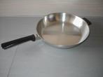 pan demeyere 18/10 diameter 27 cm alsook steelpan 19 cm diam, Inox, Gebruikt, Keramische plaat, Overige typen