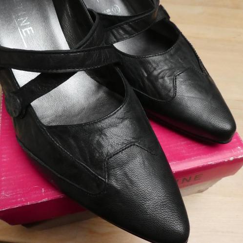 Leren pumps, Kleding | Dames, Schoenen, Zo goed als nieuw, Pumps, Zwart, Verzenden