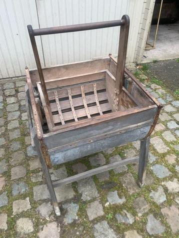 Vintage, houten, manuele wasmachine 1900, Enlèvement