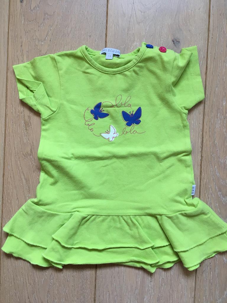 Kleedje groen Bla bla bla maat 74, Kinderen en Baby's, Bla bla bla, Meisje, Jurkje of Rokje, Ophalen of Verzenden