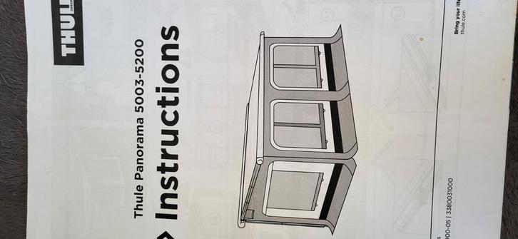 Voortent thule panorama 5003, Caravans en Kamperen, Mobilhome-accessoires, Zo goed als nieuw, Ophalen