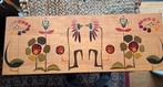 Vintage schilderij op houten plaat, Antiek en Kunst, Ophalen of Verzenden