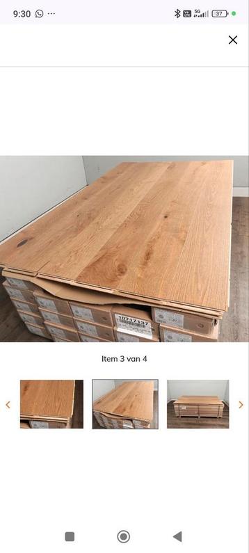 Barlinek 47 m2 Parket eiken XL mutliplank 1800x180x14 mm

 beschikbaar voor biedingen