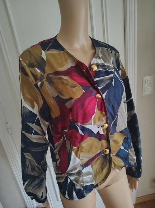 Vintage blouse vest, Kleding | Dames, Blouses en Tunieken, Maat 38/40 (M), Ophalen of Verzenden