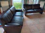 2 lederen zetels (2x 1m80), Ophalen, Gebruikt