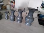 4 stuks maatbeker in tin, Ophalen