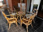 Table plus 5 chaises plus parasol, Ophalen, Gebruikt