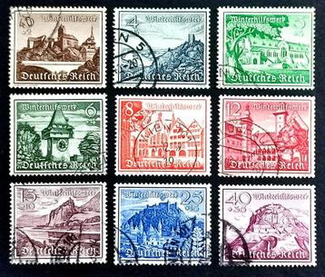 Deutsches Reich: 9X Winterhilfswerk 1939 COMPLETE SERIE beschikbaar voor biedingen
