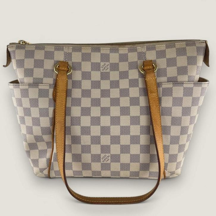 Louis Vuitton Totally PM damier azur, Handtassen en Accessoires, Tassen | Damestassen, Gebruikt, Schoudertasje, Blauw, Ophalen of Verzenden