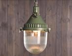 Russische industriële glazen hanglamp, Ophalen, Gebruikt