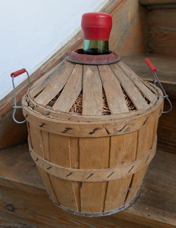 Ancienne grande bouteille pleine de Calvados R.Groult 5 litr, Pleine, Comme neuf, Enlèvement, Autres types