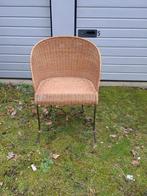 metalen bijzetzetel rotan, Huis en Inrichting, Ophalen, Gebruikt