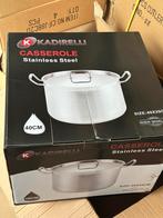 Stainless Steel Casserole 40cm, Huis en Inrichting, Keuken | Potten en Pannen, Ophalen of Verzenden, Nieuw, Overige typen