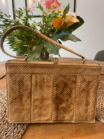Avondtas in slangenleer vintage beschikbaar voor biedingen