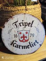 Tôle TRIPLE KARMELIET, Collections, Comme neuf, Plaque émaillée, Enlèvement ou Envoi