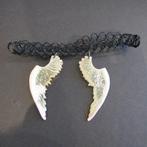 Angel wings / vleugels choker / 90's ketting, Enlèvement ou Envoi, Neuf, Blanc, Synthétique