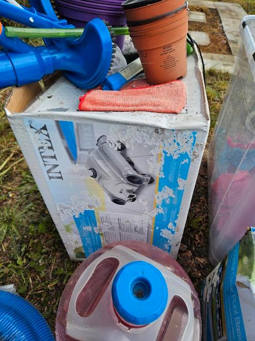 Zwembad met extra en producten/zwembad + extra en producten, Tuin en Terras, Zwembad-toebehoren, Zo goed als nieuw, Filter, Ophalen