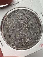 België 5 Francs 1867 met punt, Postzegels en Munten, Munten | België, Ophalen of Verzenden