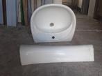 lavabo met voet, Doe-het-zelf en Bouw, Ophalen, Gebruikt, Wastafel
