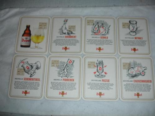 Bierviltjes Duvel, Celebration Mastery, serie van 8 stuks, Verzamelen, Biermerken, Nieuw, Viltje(s), Duvel, Ophalen of Verzenden