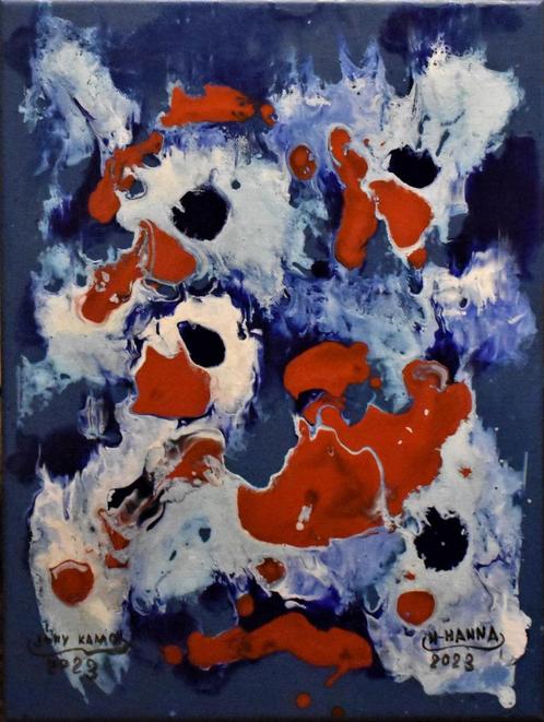Serie nr. 8 over abstracte schilderijen, door Joky Kamo, Antiek en Kunst, Kunst | Schilderijen | Modern, Ophalen