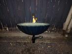 Schelp  lavabo met vergulde kraan, Antiek en Kunst, Ophalen